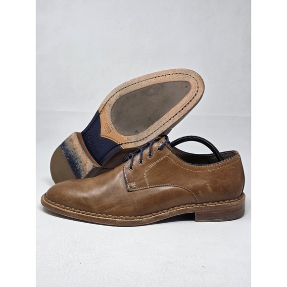 Johnston & Murphy Other - Johnston & Murphy Shoes Mens Size 10.5M Brown Leather Plain Toe Derby 27-1180